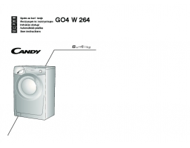 Инструкция стиральной машины Candy GO4 W 264