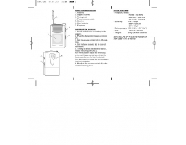 Инструкция, руководство по эксплуатации радиоприемника Vitek VT-3586