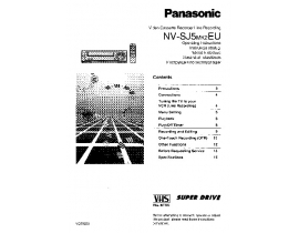 Инструкция, руководство по эксплуатации видеомагнитофона Panasonic NV-SJ5MK2EU