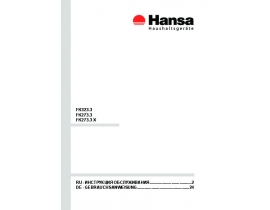 Инструкция холодильника Hansa FK273.3 (X)_FK323.3