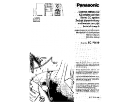 Инструкция, руководство по эксплуатации музыкального центра Panasonic SC-PM19