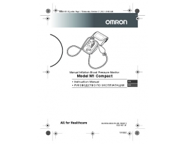 Инструкция тонометра Omron M1 Compact