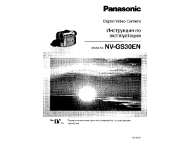 Инструкция, руководство по эксплуатации видеокамеры Panasonic NV-GS30EN