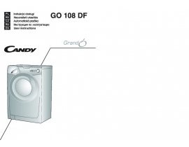 Инструкция стиральной машины Candy GO 108 DF