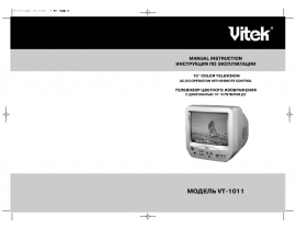 Инструкция, руководство по эксплуатации кинескопного телевизора Vitek VT-1011