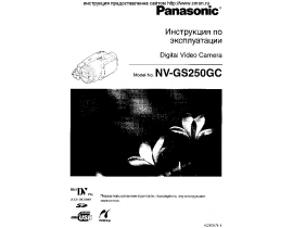 Инструкция, руководство по эксплуатации видеокамеры Panasonic NV-GS250GC
