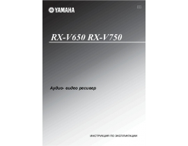 Руководство пользователя ресивера и усилителя Yamaha RX-V650_RX-V750