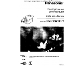 Инструкция, руководство по эксплуатации видеокамеры Panasonic NV-GS75GC