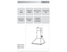 Инструкция вытяжки Zanussi ZHC6141_ZHC7141_ZHC9141