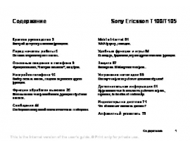 Инструкция, руководство по эксплуатации сотового gsm, смартфона Sony Ericsson T100_T105