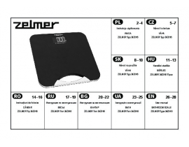 Инструкция, руководство по эксплуатации весов ZELMER 34Z016