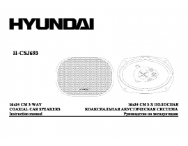 Инструкция автомобильных колонок Hyundai Electronics H-CSJ693