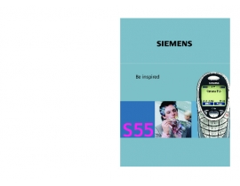 Инструкция сотового gsm, смартфона Siemens S55