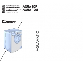 Инструкция, руководство по эксплуатации стиральной машины Candy AQUA 80F