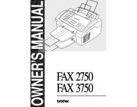 Инструкция факса Brother FAX 2750 ч.1