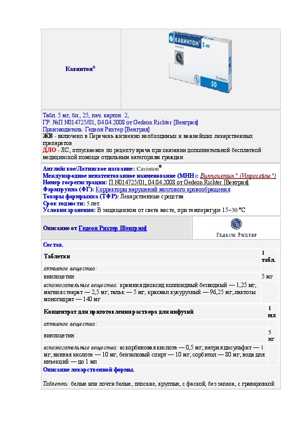 Кавинтон инструкция. Кавинтон рецепт на латинском. Рецепт кавинтон таблетки.