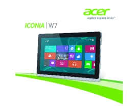 Руководство пользователя, руководство по эксплуатации планшета Acer Iconia W701