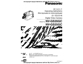 Инструкция видеокамеры Panasonic NV-GS25GC