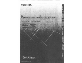 Инструкция кинескопного телевизора Toshiba 29AX9UM