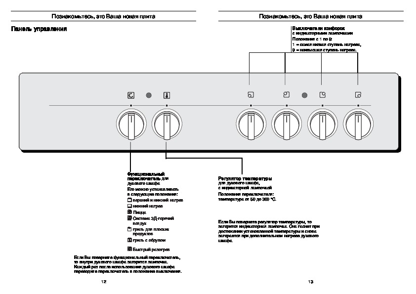 Газ плита бош с электрической духовкой инструкция