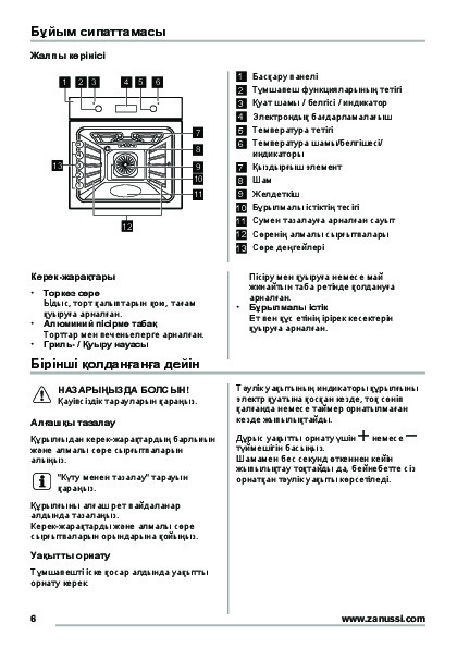 Духовой шкаф zanussi zob35712bk