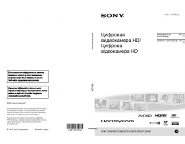 Инструкция видеокамеры Sony HDR-CX360E (VE)