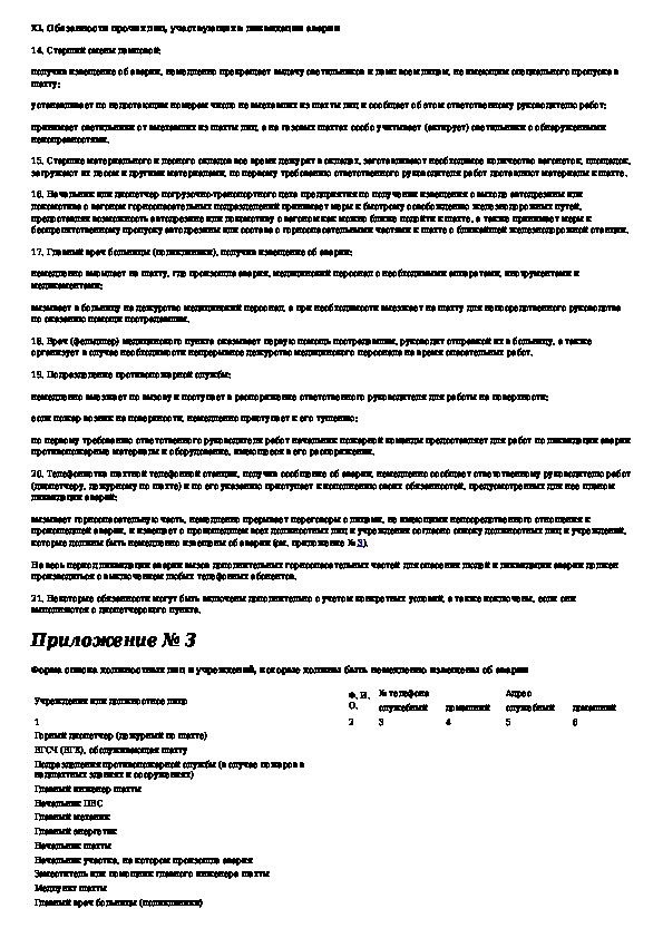 Кем утверждается план ликвидации аварий при ведении работ в подземных условиях