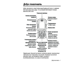Инструкция сотового gsm, смартфона Motorola E398
