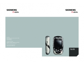 Инструкция сотового gsm, смартфона Siemens SL65