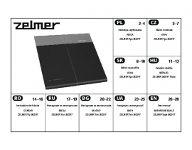 Инструкция весов ZELMER 34Z017