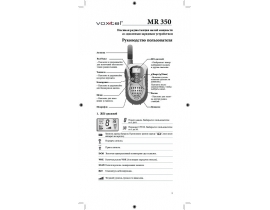 Инструкция радиостанции Voxtel MR 350