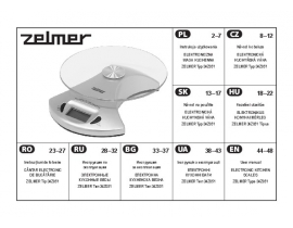 Инструкция, руководство по эксплуатации весов ZELMER 34Z051
