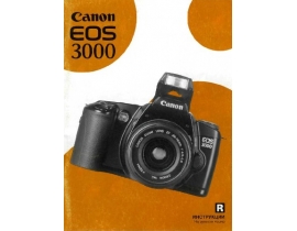 Инструкция, руководство по эксплуатации цифрового фотоаппарата Canon EOS 3000