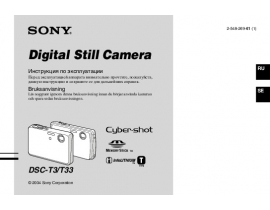 Руководство пользователя цифрового фотоаппарата Sony DSC-T3_DSC-T33