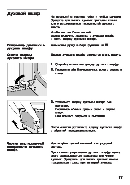 Инструкция пользования плитой