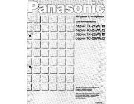 Инструкция кинескопного телевизора Panasonic TX-24WG10X / TX-28WG10X