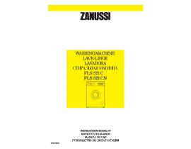 Инструкция стиральной машины Zanussi FLS 572 C(CN)