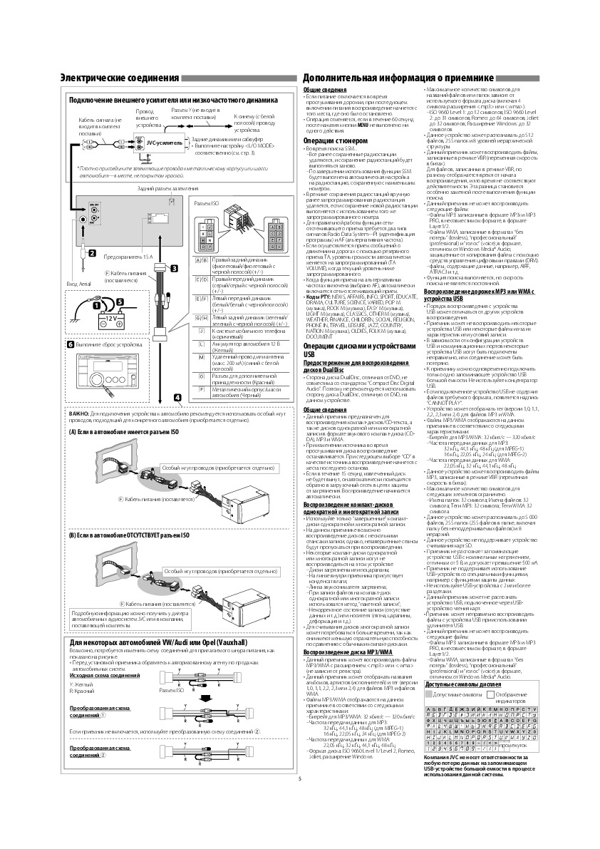Магнитола jvc kd dv6207 инструкция на русском