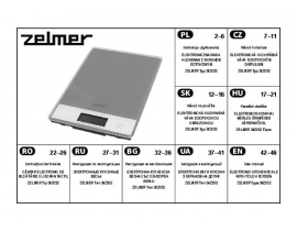 Инструкция весов ZELMER 34Z052