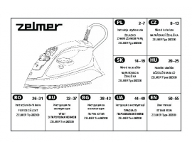 Инструкция, руководство по эксплуатации утюга ZELMER 28Z030