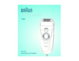 Инструкция, руководство по эксплуатации электробритвы, эпилятора Braun 7480