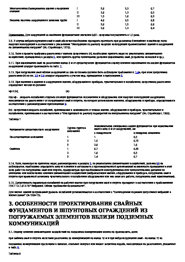 Всн 490 87 проектирование и устройство свайных фундаментов