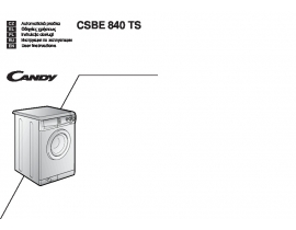 Инструкция стиральной машины Candy CSBE 840 TS