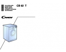 Инструкция, руководство по эксплуатации стиральной машины Candy CB 62 T