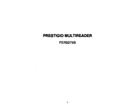 Руководство пользователя электронной книги Prestigio MultiReader 5274(PER5274B)