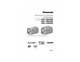 Инструкция видеокамеры Panasonic HDC-HS60EE