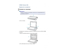 Инструкция, руководство по эксплуатации сканера Epson Perfection V33