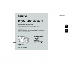 Руководство пользователя цифрового фотоаппарата Sony DSC-P2