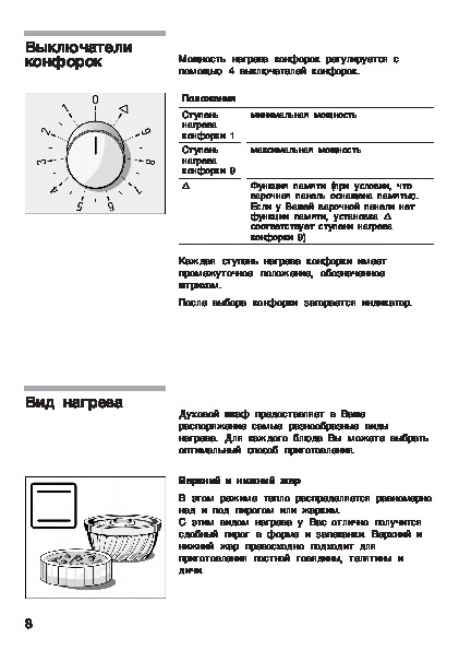 Электропечь бош для кухни инструкция по применению