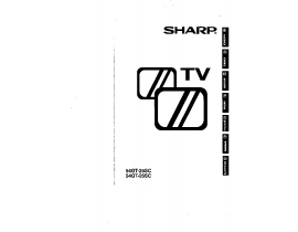 Инструкция, руководство по эксплуатации кинескопного телевизора Sharp 54GT-25SC_54GT-26SC